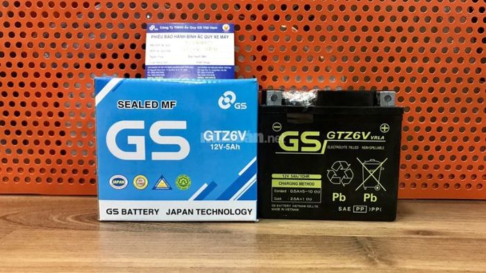 Bình ắc quy GS GTZ6V (12V-5Ah)