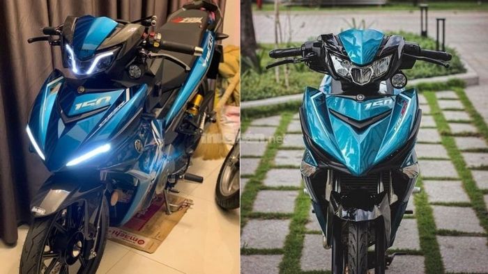 Xe Vario độ màu xanh, đầy năng động và tươi mới.