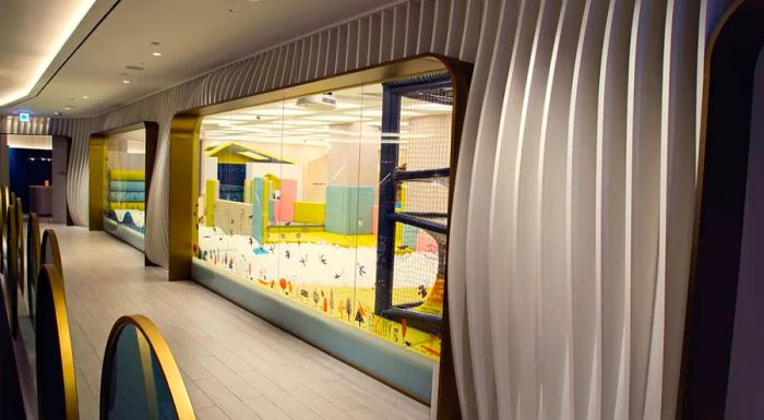 Shinsegae features a kid cafe where parents can drop off their children, giving them time to shop independently.