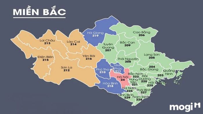 Miền Bắc có bao nhiêu tỉnh và thành phố trực thuộc Trung ương?