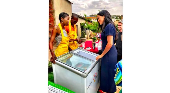 The Duchess met the entrepreneurial duo behind Sobae Frozen, a business that was created as a response to food waste.