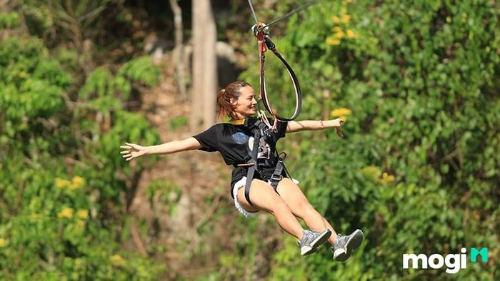 Đừng bỏ lỡ cơ hội thử thách mình với trò đu dây Zipline đầy hấp dẫn.