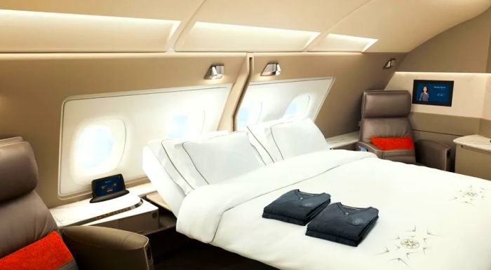 Singapore Airlines specializes in long-haul flights.