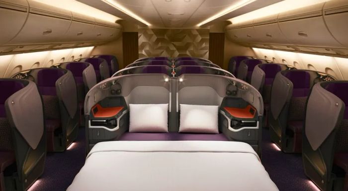 Double the luxury: Singapore Airlines' new Business Class beds and Suites.