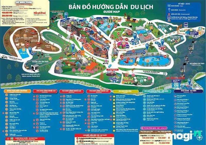 Bản đồ khu du lịch Hồ Mây