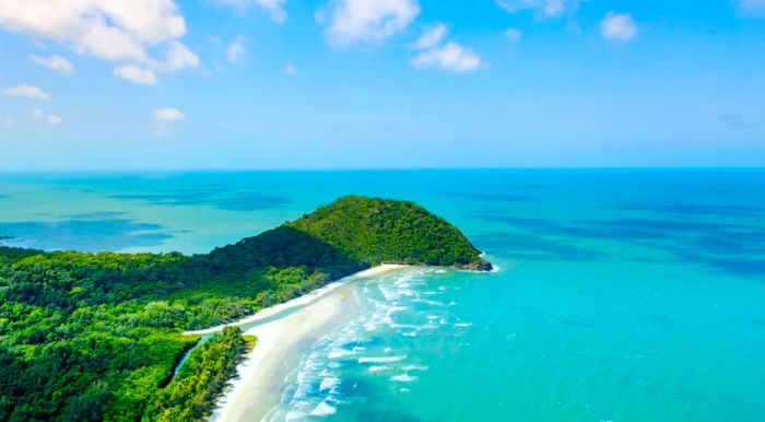 Most visitors reach Cape Tribulation through Cairns, the major airport hub in the region.