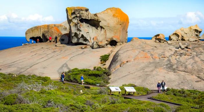 Kangaroo Island lies just off the coast of South Australia.