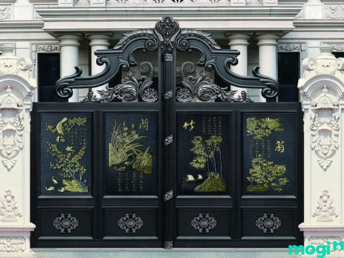 Lối đi vào nhà từ cổng