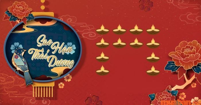 Sơ đồ xếp nến trong lễ cúng sao Thái Dương Tinh Quân