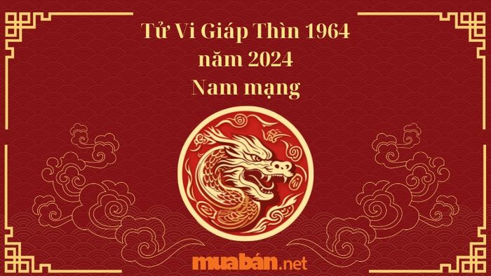 Tử vi Giáp Thìn 1964 năm 2024 cho nam mạng