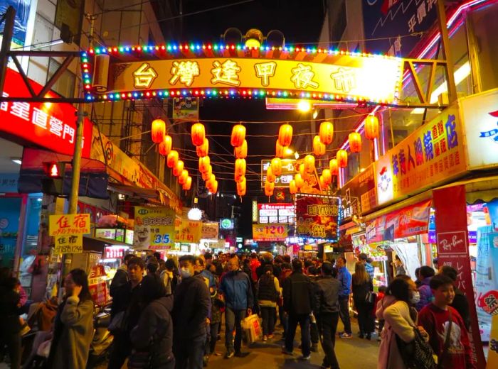 Taiwan's night markets are a major attraction for both locals and visitors.