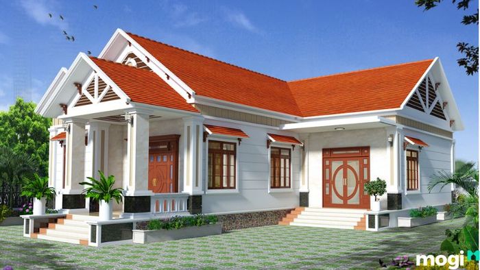 Nhà cấp 4 chữ L mái tôn