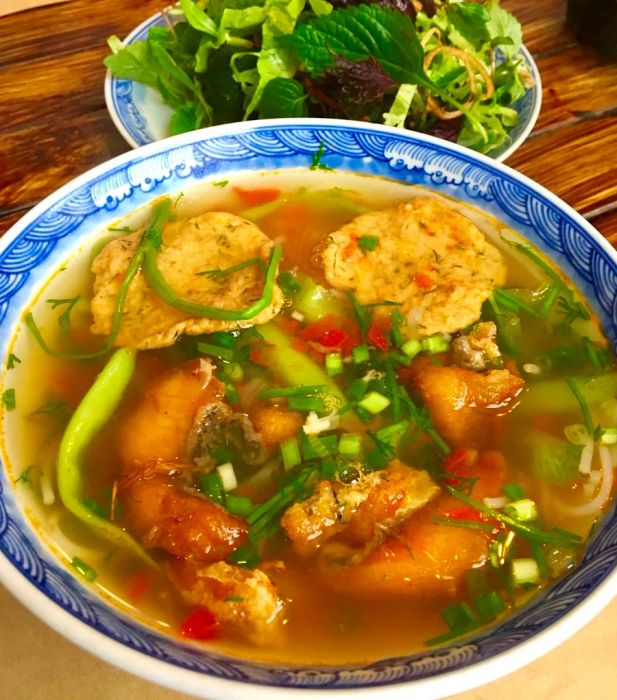 A beloved dish from Haiphong, bún cá translates to 