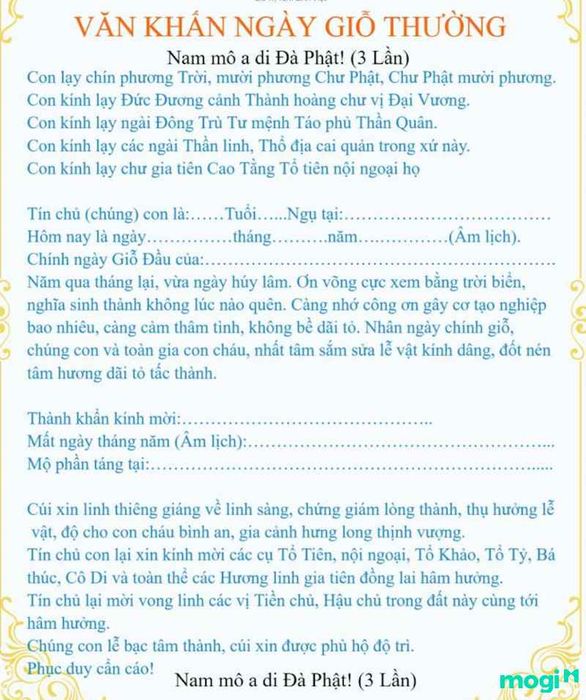 Bài cúng ngoài sân