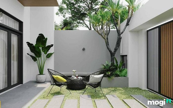 Cách thiết kế sân vườn cho nhà mái Thái