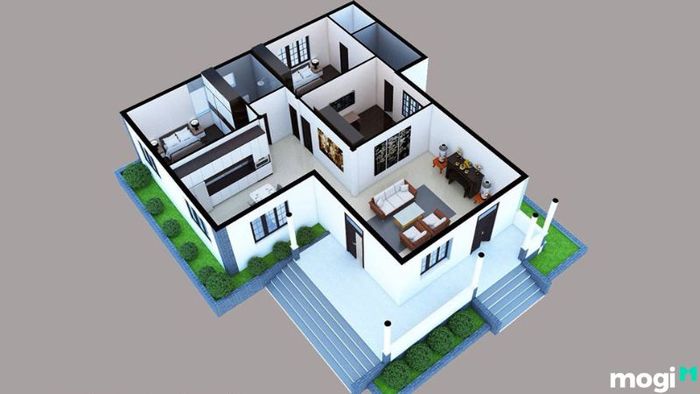 Nhà với 2 phòng ngủ