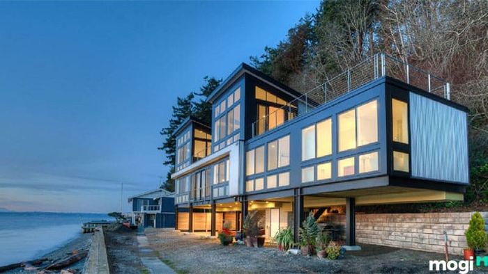Nhà sàn bê tông với kiểu dáng độc đáo và mới lạ