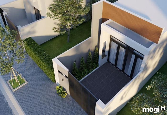 Nhà cấp 4 mái bằng với thiết kế giản dị