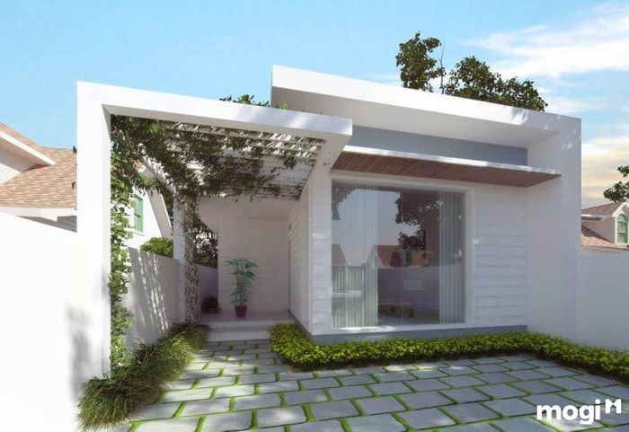 Nhà cấp 4 với dáng mái bằng