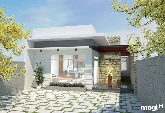 Nhà mái bằng 3 phòng ngủ tiện nghi