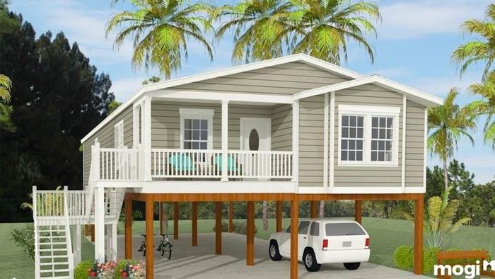 Nhà sàn bê tông có giá trị thẩm mỹ vượt trội