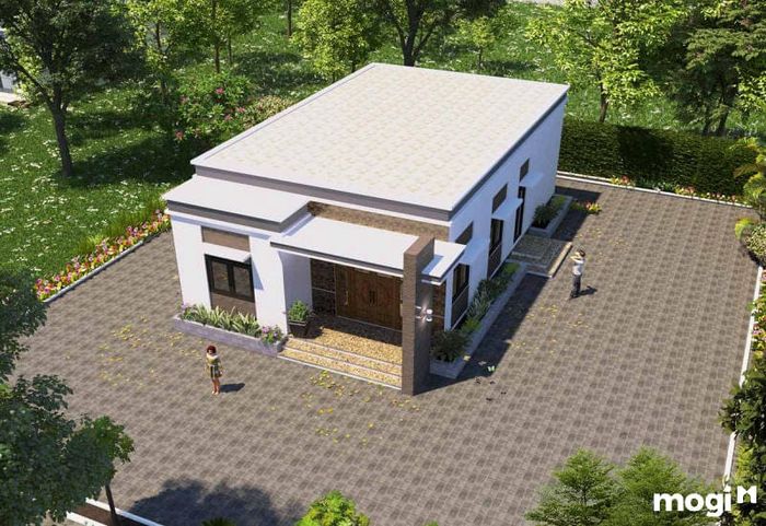 Nhà cấp 4 mái bằng diện tích 100m2
