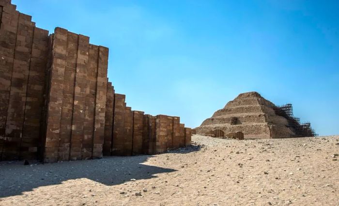 The Djoser Step Pyramid in the Saqqara Necropolis