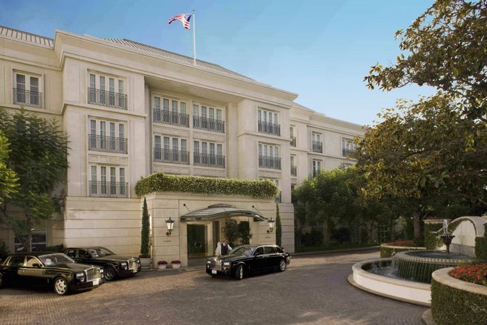 Experience the luxury of a classic Rolls Royce ride at the Peninsula Beverly Hills.