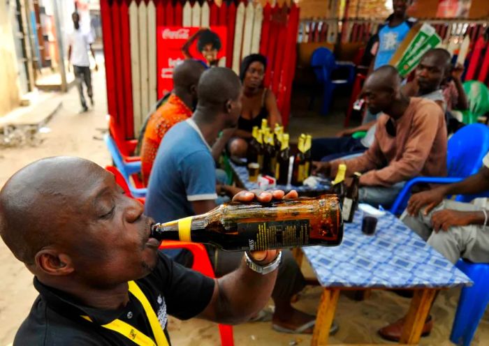 In Abidjan, kick back and enjoy some people-watching with a cold beer in hand (locals typically prefer 22-ounce servings) as you soak in the vibrant atmosphere.