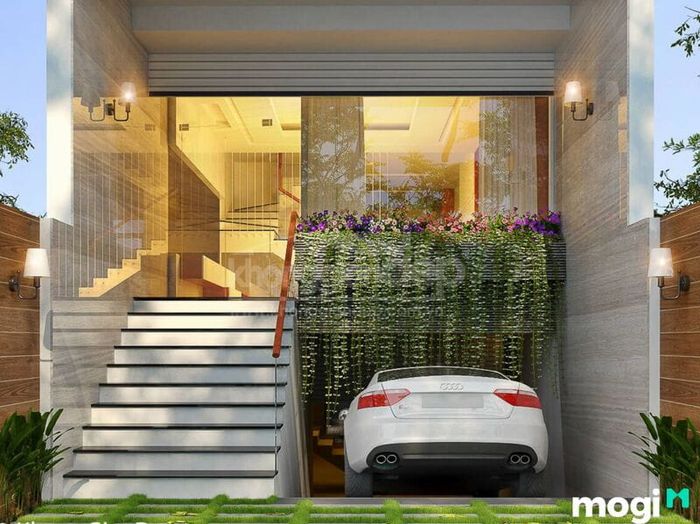 Làm dốc cho xe ô tô vào nhà thuận tiện và an toàn