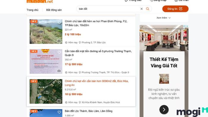 Đăng tin trên các trang web rao vặt