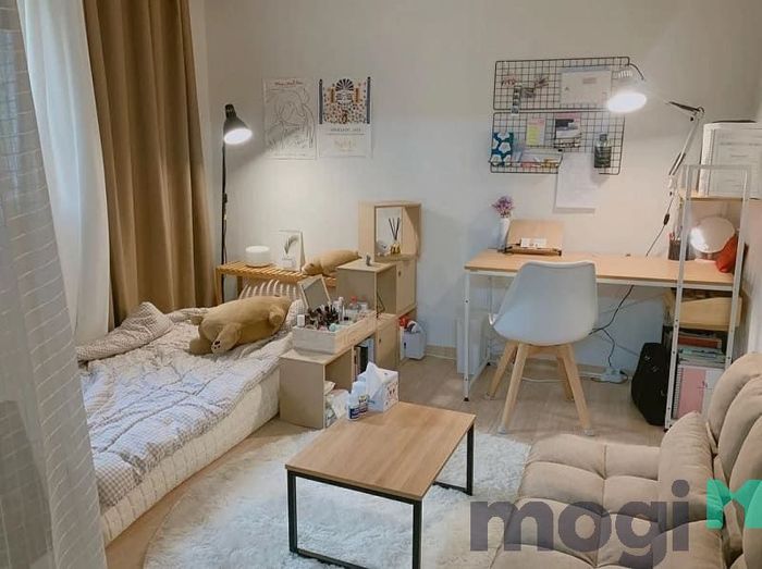Phòng trọ 20m2: Thiết kế mẫu 3