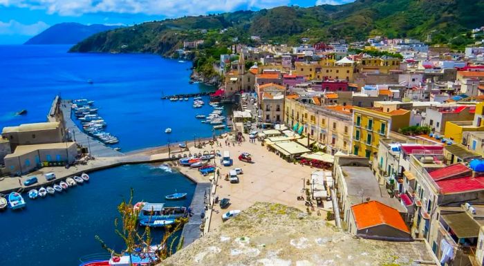 Lipari is one of the volcanic islands that make up the Aeolian archipelago, located off the northern coast of Sicily.