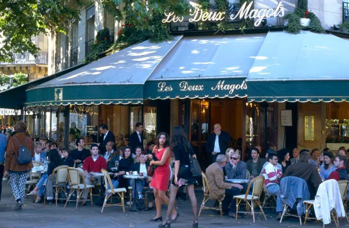Les Deux Magots is one of Paris' iconic cafes.