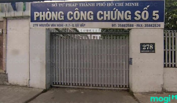 Thông tin về địa chỉ và phòng công chứng Gò Vấp