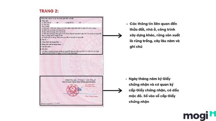 Thông tin có trên sổ hồng