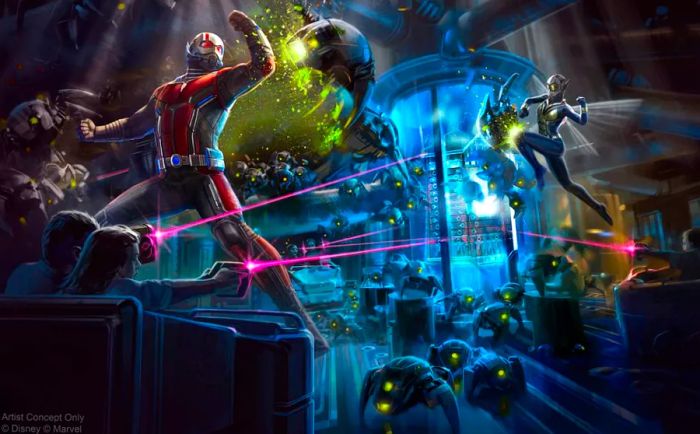 Among the exciting new rides planned for Hong Kong Disneyland is an Ant-Man themed attraction.