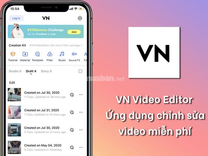 VN Video Editor - Ứng dụng miễn phí tuyệt vời dành cho bạn