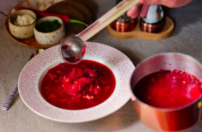 Mriya will feature borsch, Ukraine’s iconic beetroot soup, which was recently recognized by UNESCO as an intangible cultural heritage in need of urgent preservation.