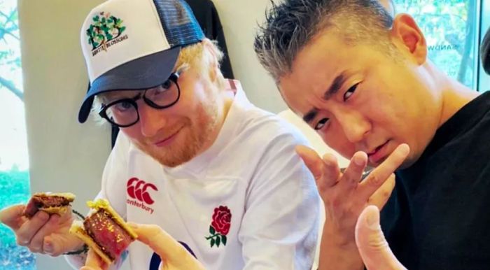 Even superstar Ed Sheeran can't resist the allure of the Katsu Sando.