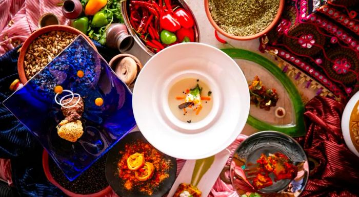 Baraabaru at Four Seasons Kuda Huraa specializes in South Asian cuisine, offering an exceptional taste of the region's flavors.