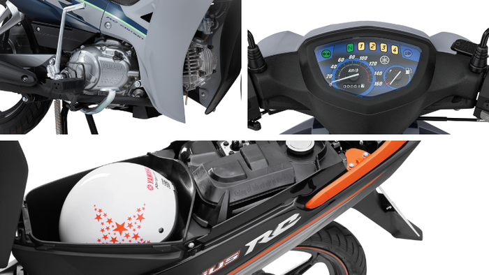 Động cơ mạnh mẽ, đồng hồ dễ sử dụng và cốp xe rộng rãi của Sirius (Ảnh: Yamaha Motor Việt Nam)