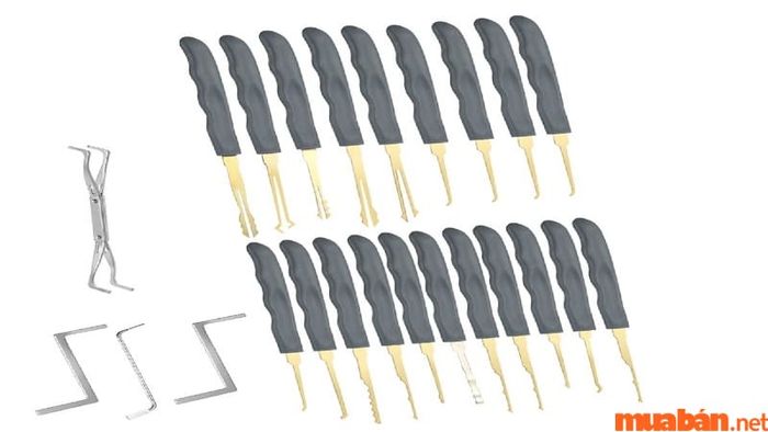 Hình ảnh bộ dụng cụ mở khóa xe đa năng