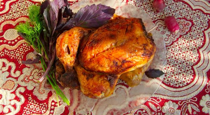 Levengi chicken is stuffed with a mouthwatering, tender filling.