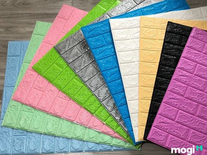 Cấu trúc của xốp dán tường phòng khách