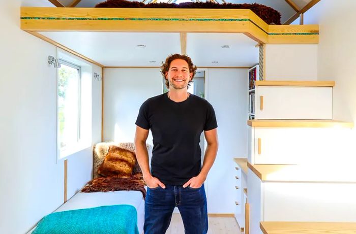 Bryce Langston owns a tiny home in New Zealand and another one in the United States.