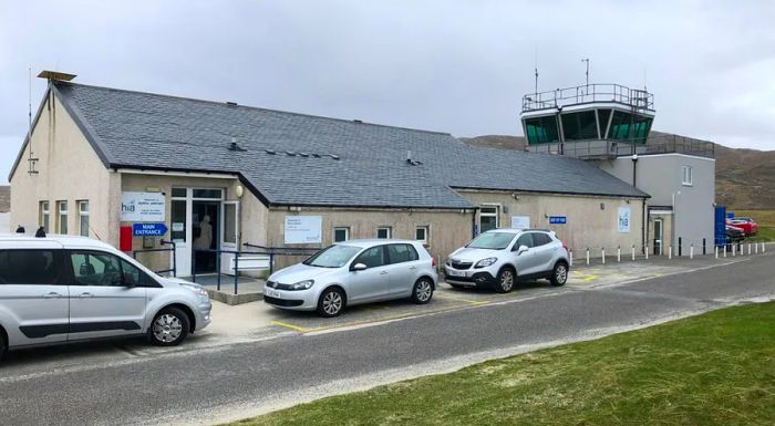 The terminal is modest but boasts an excellent café.