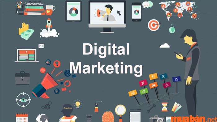 Digital Marketing bao gồm các hoạt động truyền thông thông qua các công cụ tiếp thị trực tuyến