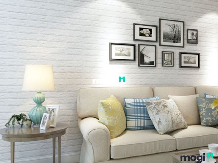 Những ưu và nhược điểm của xốp dán tường cho phòng khách
