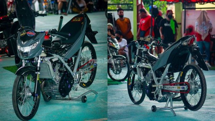 Raider độ tháo rời dàn áo, đầu tư mạnh vào động cơ để có hiệu suất vượt trội.